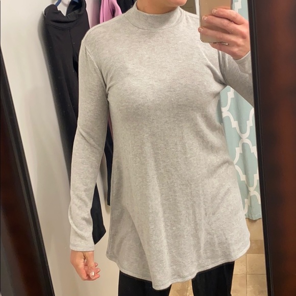 Grey mock neck sweater - Picture 5 of 7